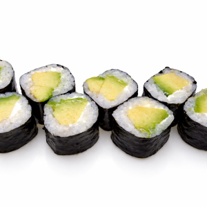 Hosomaki awokado 8 szt. ( Nori, ryz, awokado)