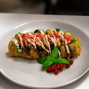 Sushi dog łosoś pieczony